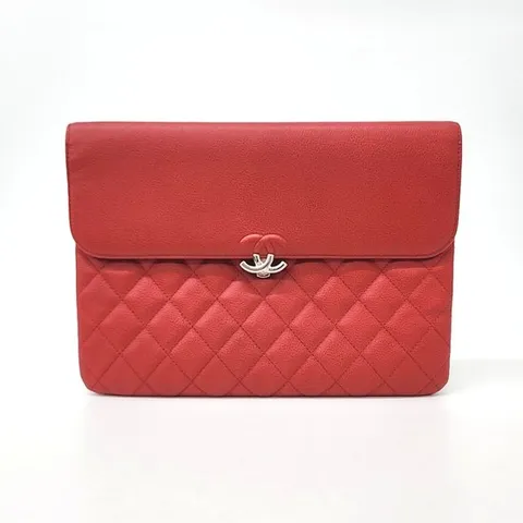 [구구스]중고명품 샤넬 캐비어 플랩 클러치 뉴미듐 (NO 10058600)