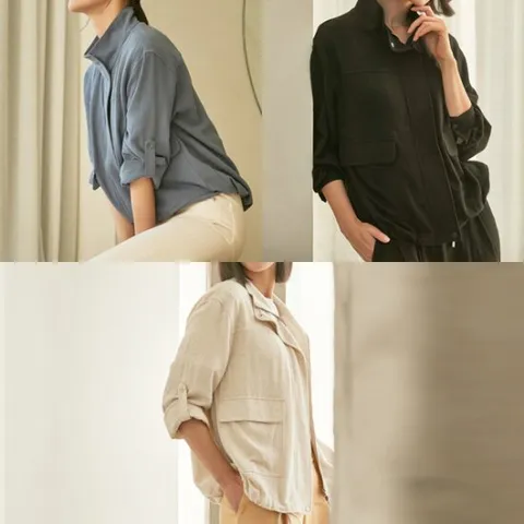 여성린넨블렌디드자켓