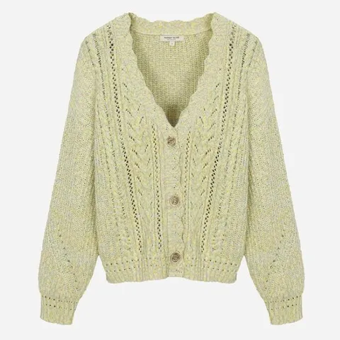 [ 롯데백화점 ][써스데이아일랜드][여성]테입사 케이블 니트 가디건(T252MCD133W)