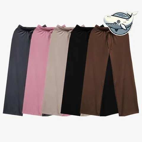 여름바지 여름 필수 와이드 팬츠 세로라인 스트레치 바지