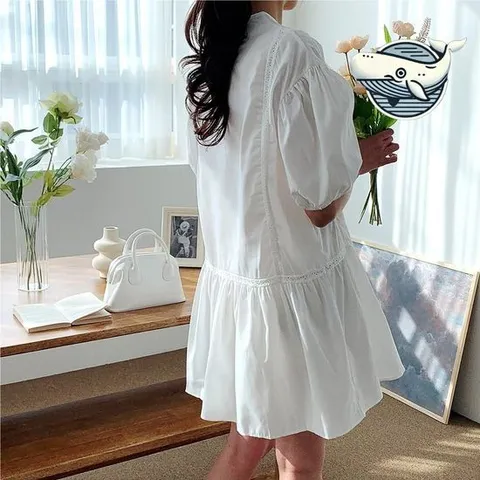 소프트 루즈핏 미니 원피스 플레어 디자인 여름