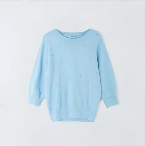 [ 롯데백화점 ][앤클라인(여성의류)]비딩 라운드 니트 9H1KT9240