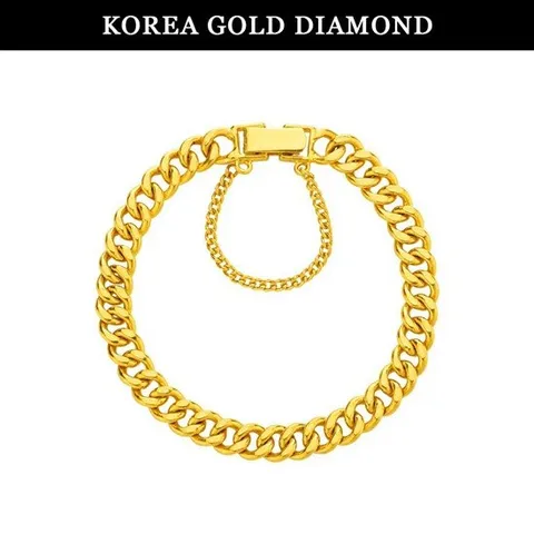 [한국금다이아몬드] 남자 순금 팔찌 기본 체인 24K 37.5g
