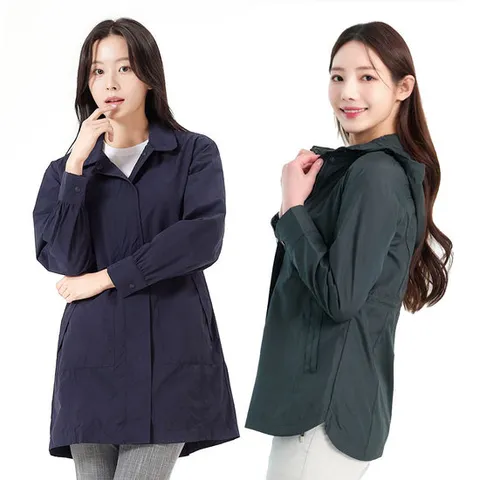 콜핑 여성 봄 중기장 캐주얼 등산 바람막이 자켓 균일가 2종