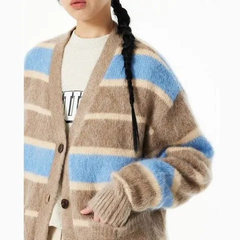 [ 롯데백화점 ]톰보이  모헤어 Y넥 가디건(9104451882)