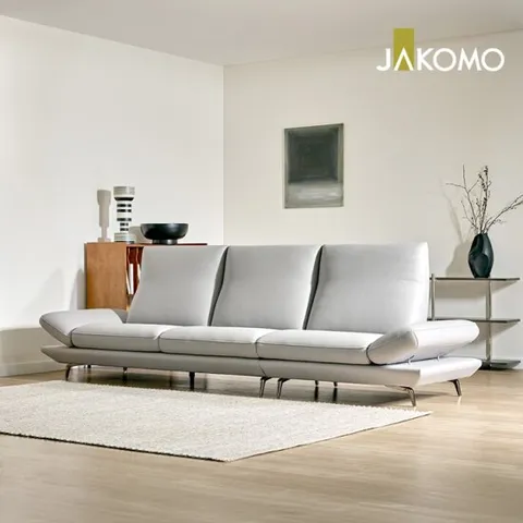 [자코모] 카푸토 4인 기능성 슈렁큰 천연면피 소가죽 소파