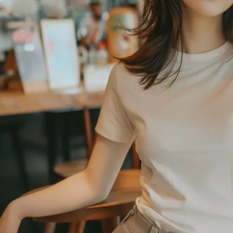 하늬바람 에센셜 소프트터치 프리미엄코튼 반팔티셔츠