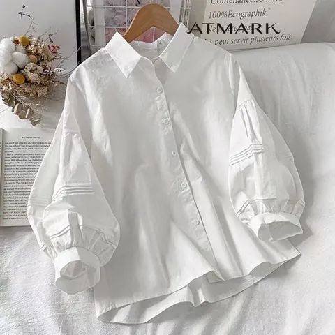 ATMARK (77까지)플리츠벨퍼프블라우스_AA53BL001G