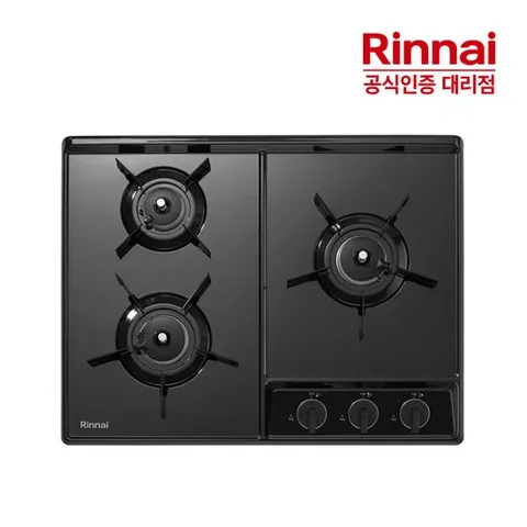 [전국설치]린나이 고화력 3구 가스쿡탑 CPBC611DJ 가스레인지 블랙 2025년형 GS