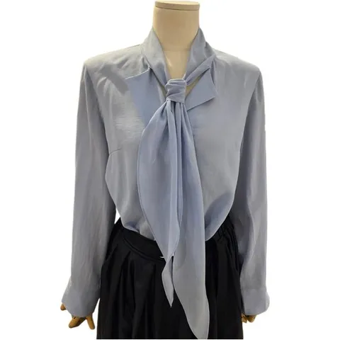 [ 롯데백화점 ]시어 타이 블라우스 FSDOSWBS02