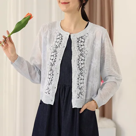 [웬디즈갤러리]캐롤 레이스 가디건 RCD103