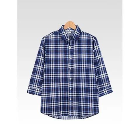 [빌리버스]남자 7부 셔츠 카라 체크 여름 남방 404VMS