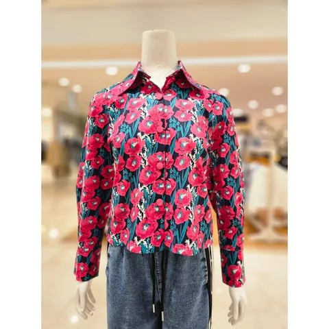 [ 롯데백화점 ][르니앤맥코이]플라워 블라우스 MM04BL410HJY