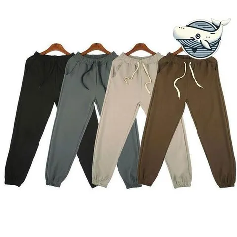 편안한 허리밴드 조거 팬츠 실용적인 외출복 남자여름면바지