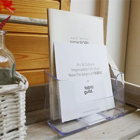 카탈로그 꽂이 A5(1단) 상품 전시 홍보물 안내 거치대 리플렛거치대 행사안내문 홍보물스탠드 안내꽂이 홍