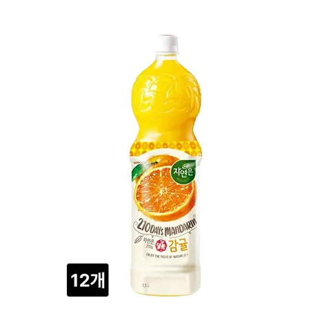 웅진 자연은 달콤 감귤주스 1.5L x 12개
