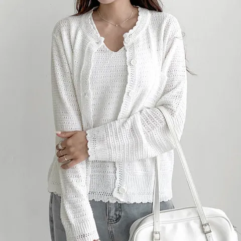 H스타일(OT)리니앙상블가디건세트 봄 여성 앙상블세트