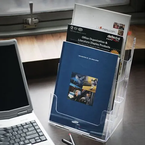 카탈로그 꽂이 A4(3단) 상품 전시 홍보물 안내 거치대 리플렛거치대 행사안내문 홍보물스탠드 안내꽂이 홍