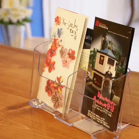 카탈로그 꽂이 A6(1단 2면) 전시 홍보물 안내 거치대 리플렛거치대 행사안내문 홍보물스탠드 안내꽂이 홍보