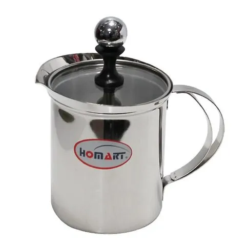 홈아트 더블망우유거품기 800ml 유리뚜껑 커피우유거품통 카페우유거품통 레스토랑우유거품컵 업소우유거품