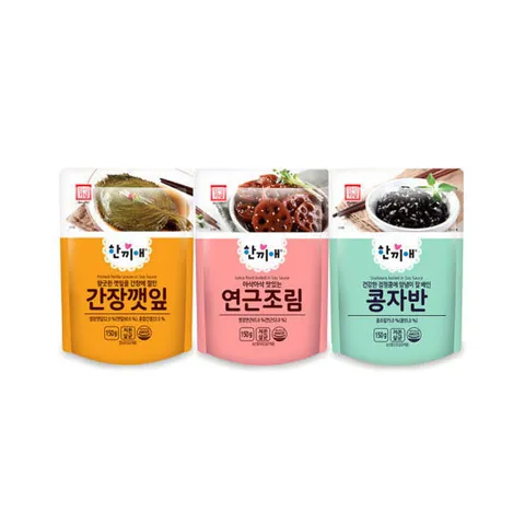 한성기업 한끼애 반찬세트 [간장깻잎150g+연근조림150g+콩자반150g]