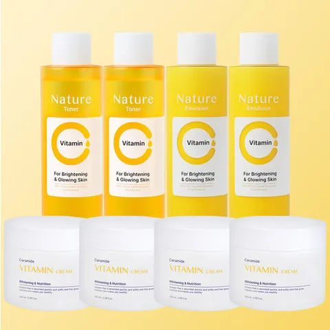 푸드어홀릭 네이처 비타민 기초 8종 패키지 /토너2+에멀전2+크림4