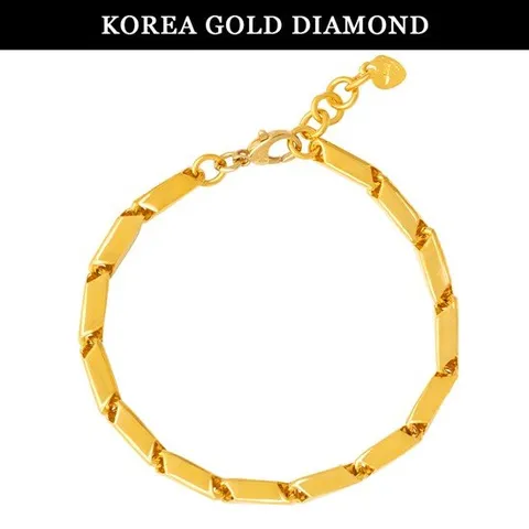 [한국금다이아몬드] 순금 24k 팔찌 여자 금 대나무 체인 디자인 18.75g
