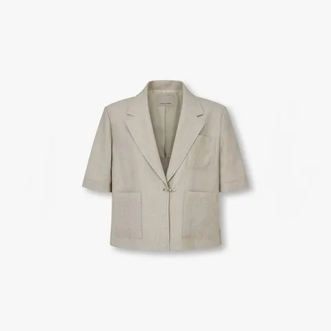 [ 롯데백화점 ][보브]레터링 자수 숏 슬리브 크롭 자켓 7155210002