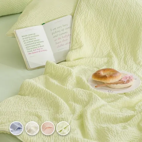 바자르 크리미 와플 워싱 먼지없는 봄 여름 차렵이불(SS/Q) 균일가