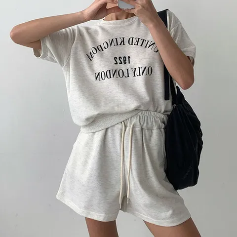 H스타일(SET)킹덤반바지세트 여름 트레이닝복세트