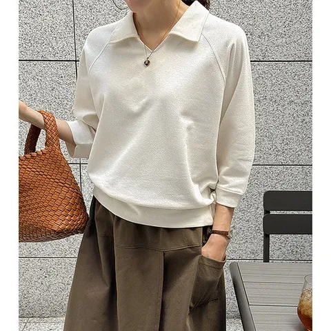 [조아맘] 뮤트 오픈카라 7부 티