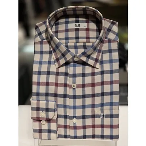 [ 현대백화점 ]닥스셔츠 25 F W 레귤러핏 구김적은 밑단일자 약기모 남방 DLW3SHCL120I1