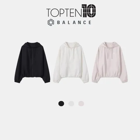 [ 롯데백화점 ][탑텐밸런스] 여성 크링클 후드 집업 MBF5JJ2011 BS