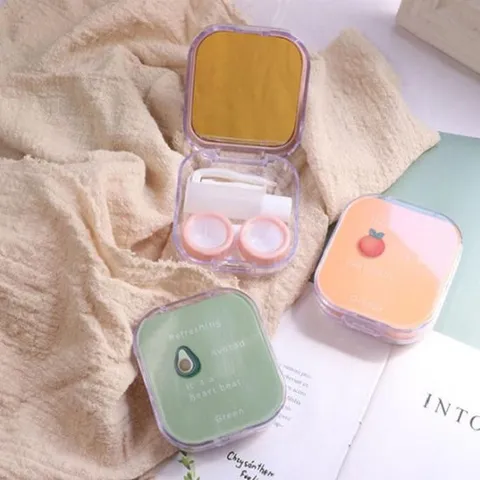 렌즈케이스 과일 스타일 콘택트 박스 홀더 여행 키트