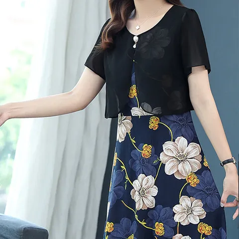 [더블린] 볼레로블루밍원피스2종