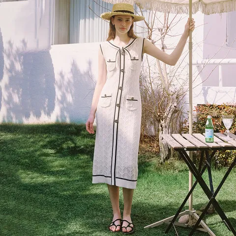 [SATIN] 세일러 카라 니트 원피스 O252T912