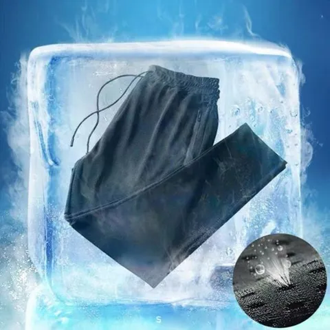 -5도 메쉬 얼음 트레이닝복 츄리링 남자 여름 바지 남자바지