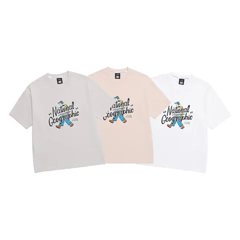내셔널지오그래픽 N252UTS904 트레져 컨셉 워커 그래픽 세미오버핏 반팔 티셔츠 3종 택1