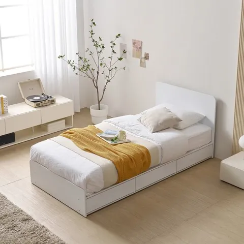 에이든 서랍형 미니 원룸 싱글침대 1인용 수납 좁은방 침대 프레임 800