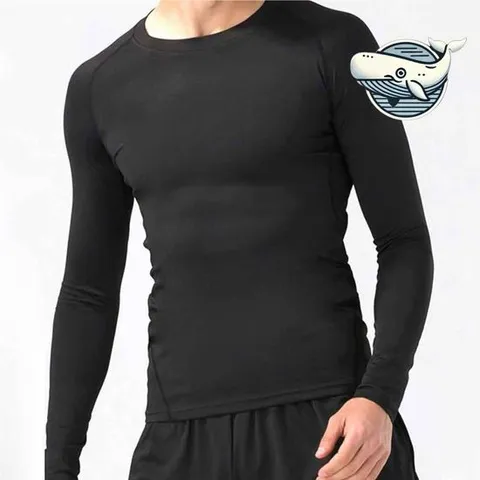 편안한 기능성 긴팔 티셔츠 슬림핏 스포츠웨어 남자짐웨어
