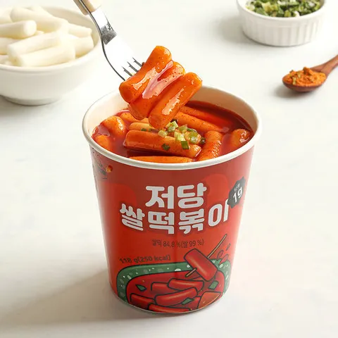 [다신샵] 저당 쌀떡볶이 2팩 / 실온보관 컵떡볶이
