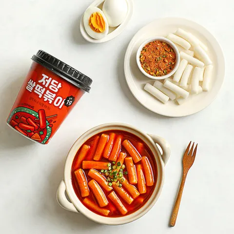 [다신샵] 저당 쌀떡볶이 10팩 / 실온보관 컵떡볶이