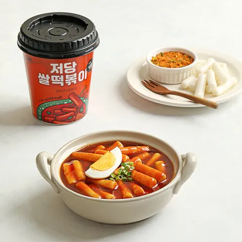 [다신샵] 저당 쌀떡볶이 30팩 / 실온보관 컵떡볶이