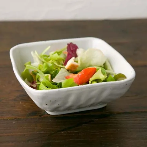 이천도자기 고백자주물럭 사각 탕기 소 12.5cm 대접