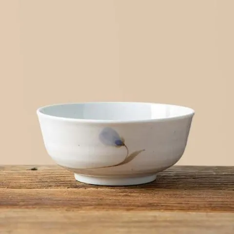 이천도자기 청꽃고백자 대접 14cm 그릇 식기