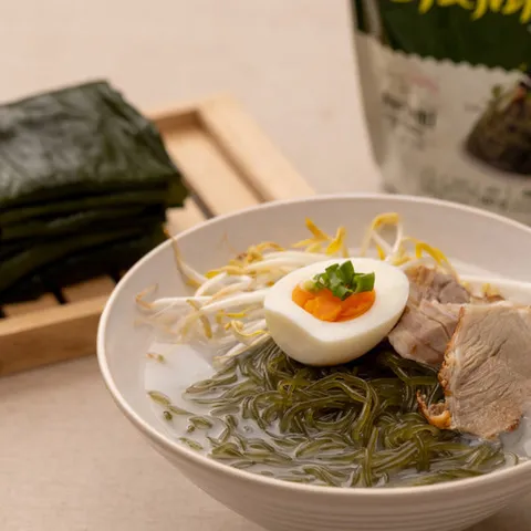 삶지 않고 바로 먹는 간편한 웰빙 해조미 다시마국수180gx5팩+비빔소스60gx5개