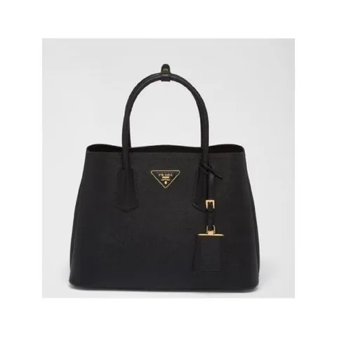 프라다 프라다 두블레 미디엄 블랙 토트백 1777572