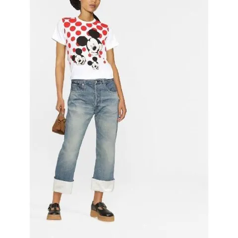 꼼데가르송 도트 미키마우스 프린팅 티셔츠 663947