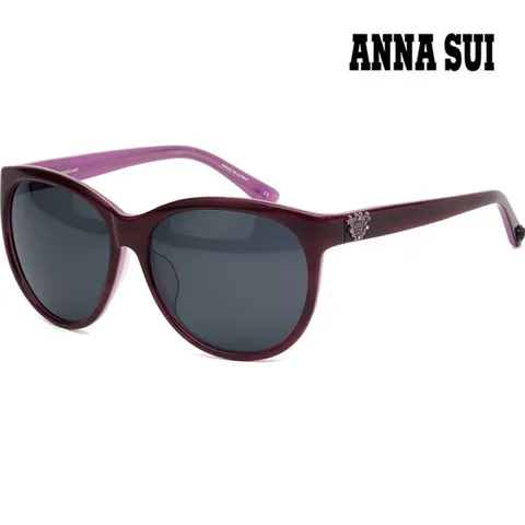 안나수이 선글라스 AS1013 1 753 퍼플 뿔테 라운드 명품 패션