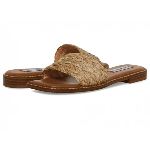 스티브 매든 산드라 샌들 내추럴 라피아